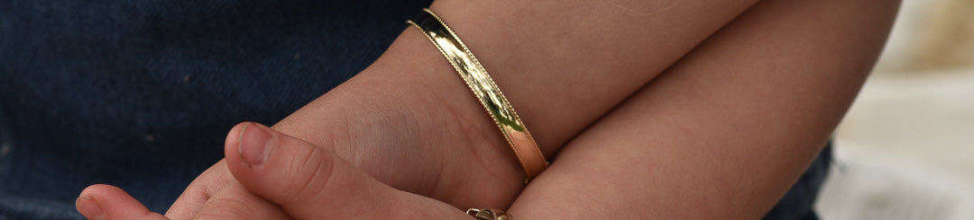 Solid Gold Baby Bangles That Last a Lifetime